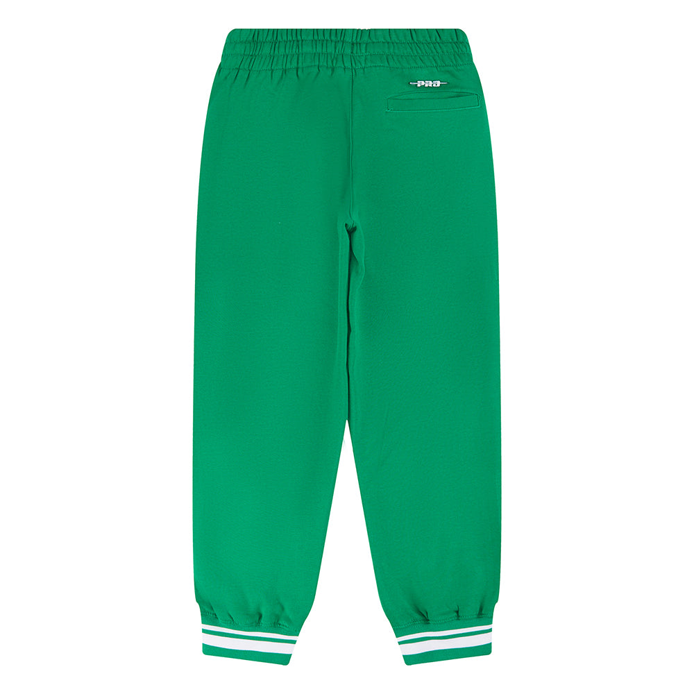NBA BOSTON CELTICS RETRO CLASSIC BIG BOY'S RIB FLEECE SWEATPANT (KELLY GREEN)