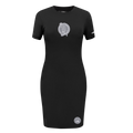 NBA BOSTON CELTICS REVERSE FRENCH TERRY WOMEN'S BODYCON DRESS (BLACK)