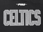 NBA BOSTON CELTICS REVERSE FRENCH TERRY WOMEN'S BODYCON DRESS (BLACK)
