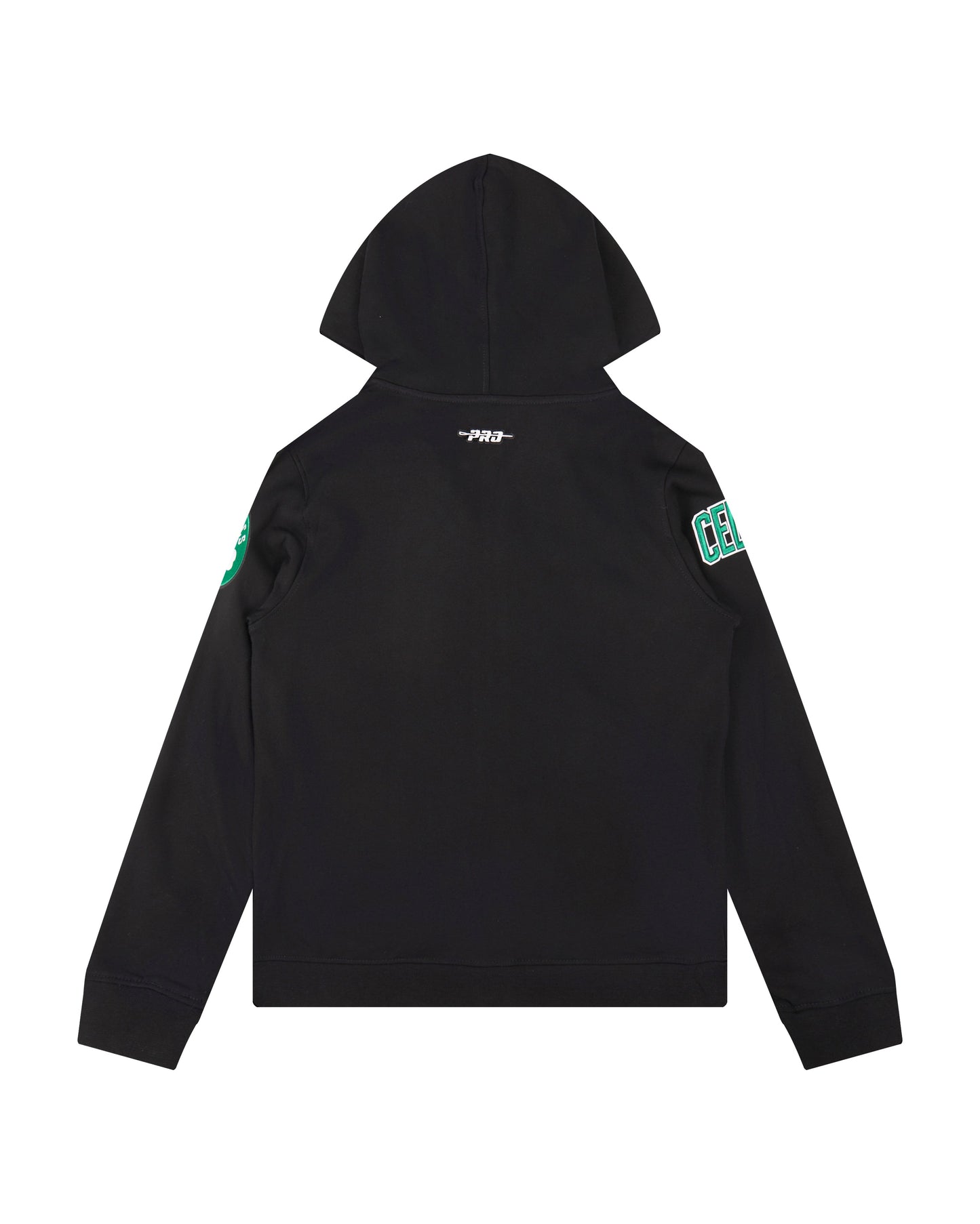 NBA BOSTON CELTICS CLASSIC BIG BOYS FLEECE FULL ZIP PULLOVER HOODIE (BLACK)