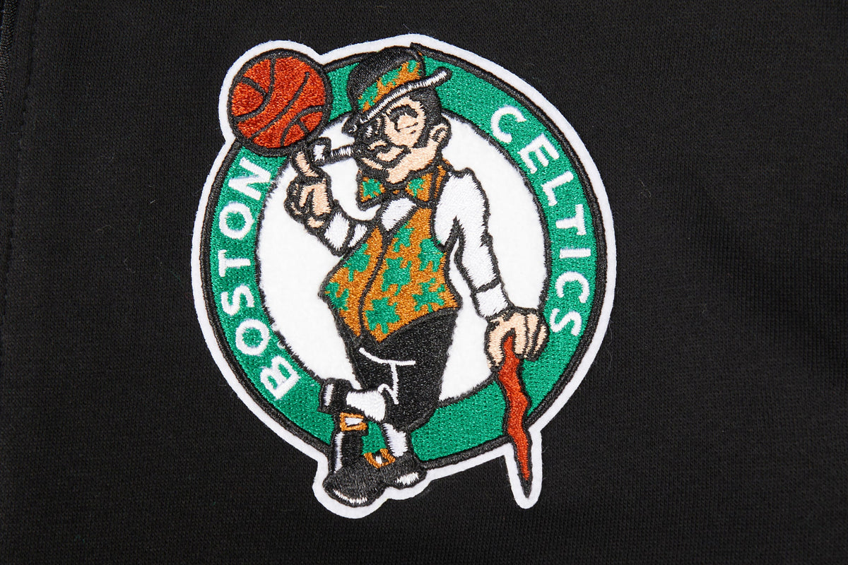 NBA BOSTON CELTICS CLASSIC CHANDAIL À CAPUCHON EN MOLLETON À GLISSIÈRE POUR GARÇON JUNIOR (NOIR)