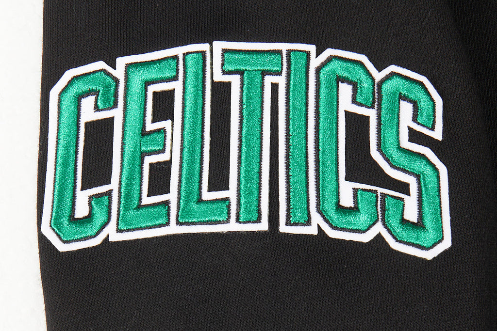 NBA BOSTON CELTICS CLASSIC CHANDAIL À CAPUCHON EN MOLLETON À GLISSIÈRE POUR GARÇON JUNIOR (NOIR)