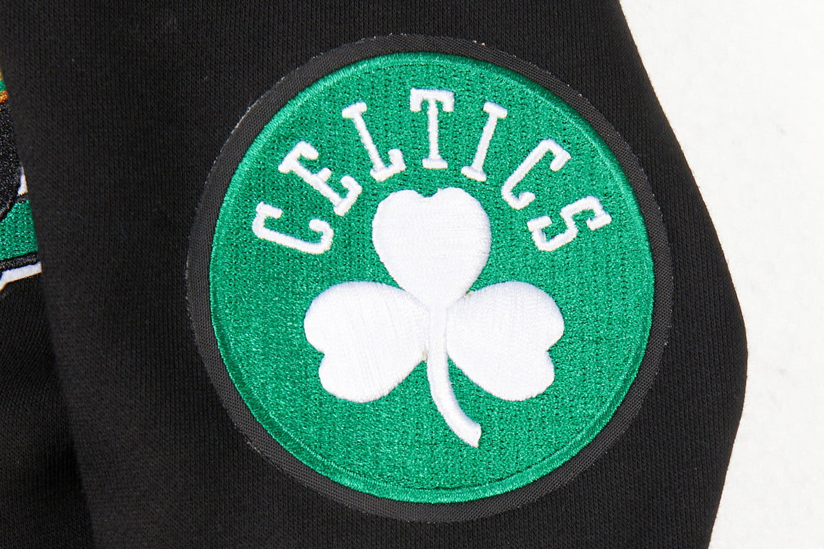 NBA BOSTON CELTICS CLASSIC CHANDAIL À CAPUCHON EN MOLLETON À GLISSIÈRE POUR GARÇON JUNIOR (NOIR)