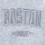 NBA BOSTON CELTICS NEUTRAL CHANDAIL À COL ROND EN MOLLETON POUR GARÇON JUNIOR (GRIS CHINÉ FONCÉ)