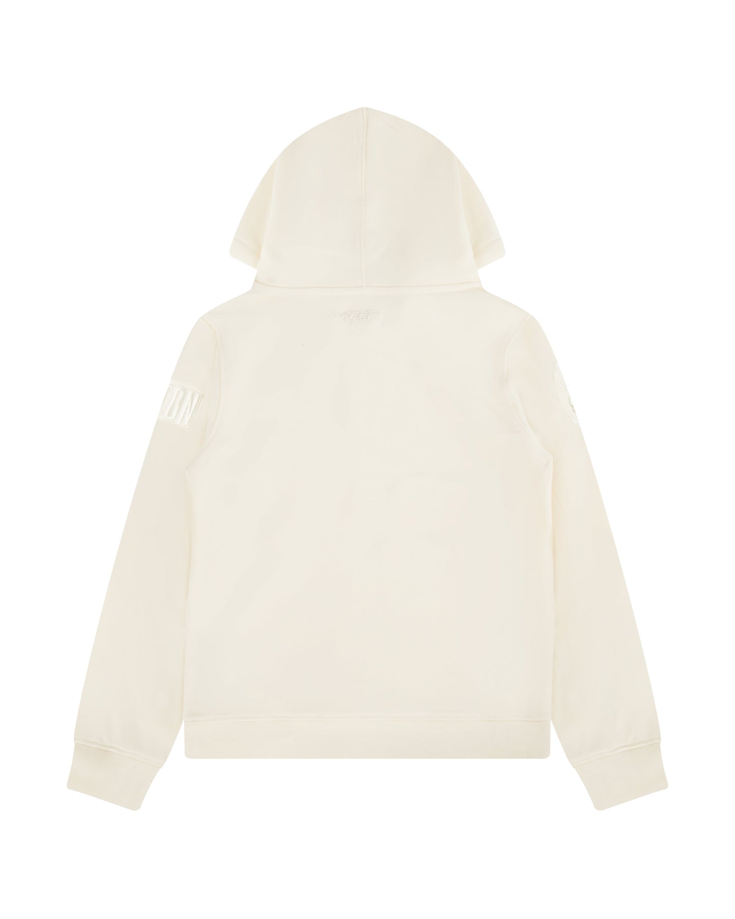 NBA BOSTON CELTICS NEUTRAL BIG BOYS FLEECE PULLOVER HOODIE (EGGSHELL)