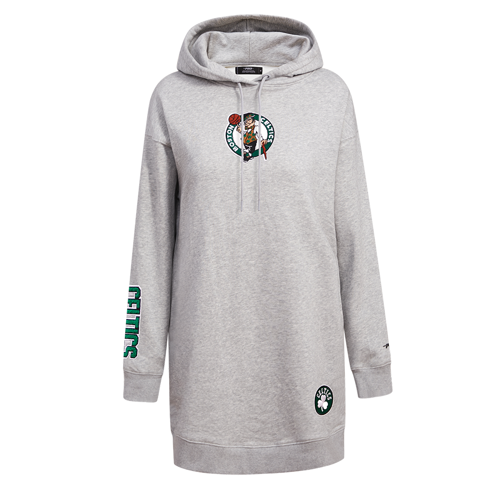 NBA BOSTON CELTICS CLASSIC ROBE À CAPUCHON POUR FEMME (GRIS CHINÉ)
