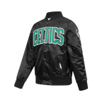 NBA BOSTON CELTICS CLASSIC BLOUSON EN SATIN POUR GARÇON JUNIOR (NOIR)