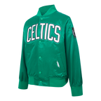 NBA BOSTON CELTICS CLASSIC BLOUSON EN SATIN POUR GARÇON JUNIOR (VERT KELLY)