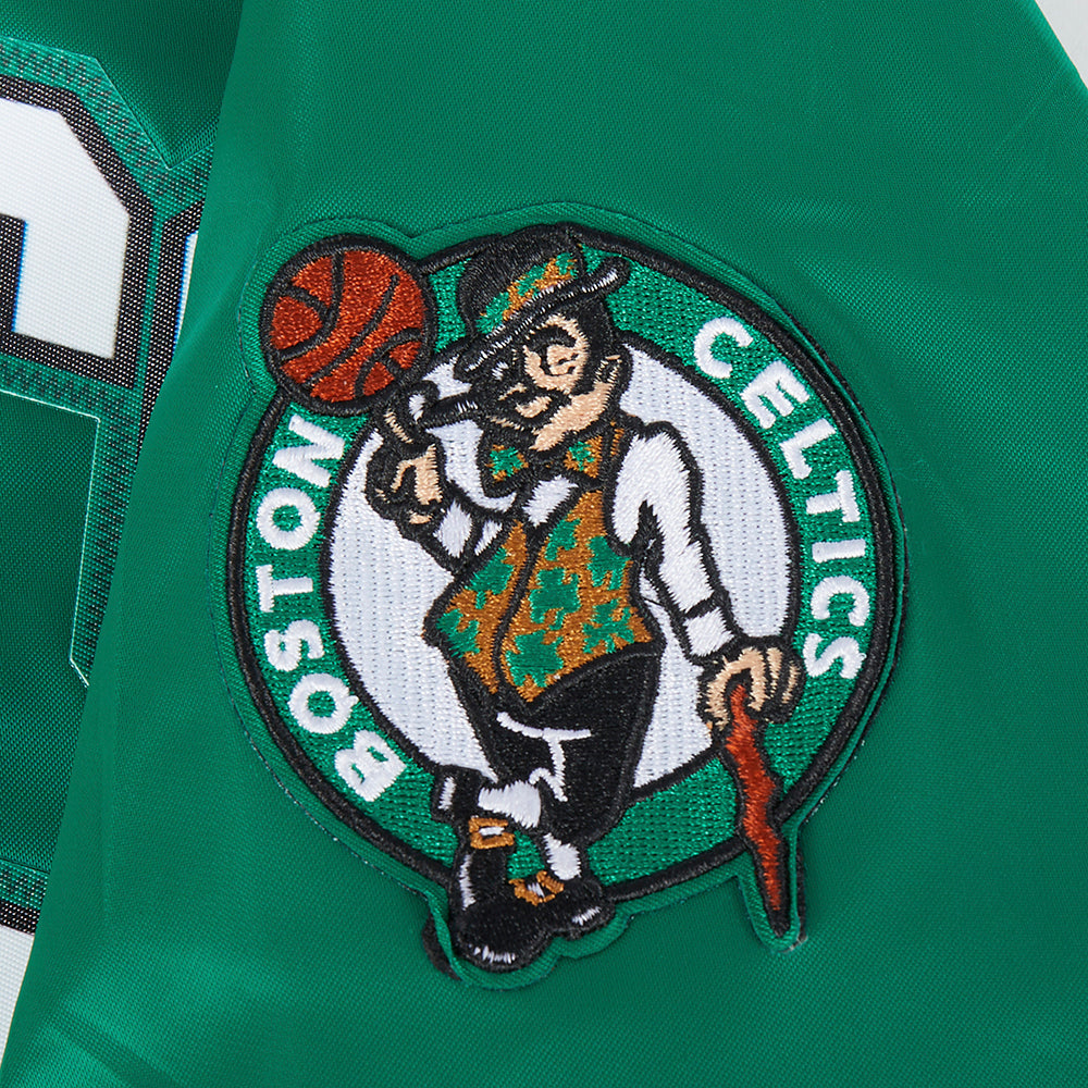 NBA BOSTON CELTICS CLASSIC BLOUSON EN SATIN POUR GARÇON JUNIOR (VERT KELLY)
