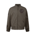 NBA BOSTON CELTICS NEUTRAL BIG BOY'S TWILL JACKET (DARK TAUPE)