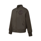 NBA BOSTON CELTICS NEUTRAL BIG BOY'S TWILL JACKET (DARK TAUPE)