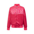 NBA BOSTON CELTICS TRIPLE PINK BIG GIRL'S SATIN JACKET (BEETROOT PURPLE)