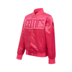 NBA BOSTON CELTICS TRIPLE PINK BIG GIRL'S SATIN JACKET (BEETROOT PURPLE)