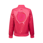 NBA BOSTON CELTICS TRIPLE PINK BIG GIRL'S SATIN JACKET (BEETROOT PURPLE)