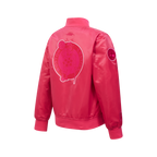 NBA BOSTON CELTICS TRIPLE PINK BIG GIRL'S SATIN JACKET (BEETROOT PURPLE)