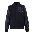 NBA BOSTON CELTICS TRIPLE BLACK BIG BOY'S WOOL VARSITY JACKET (JET BLACK)
