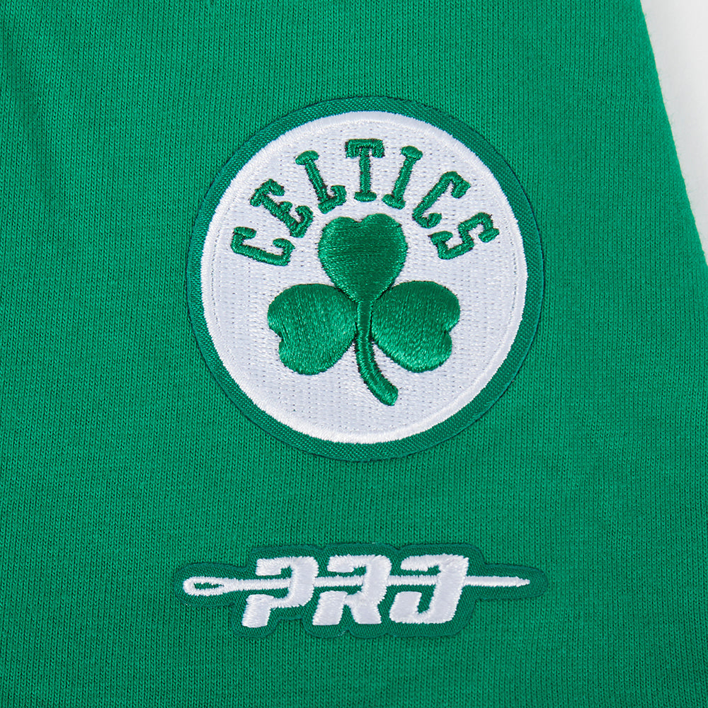 NBA BOSTON CELTICS CLASSIC T-SHIRT À MANCHES COURTES ET À COUPE CARRÉE POUR FILLE JUNIOR (VERT KELLY)