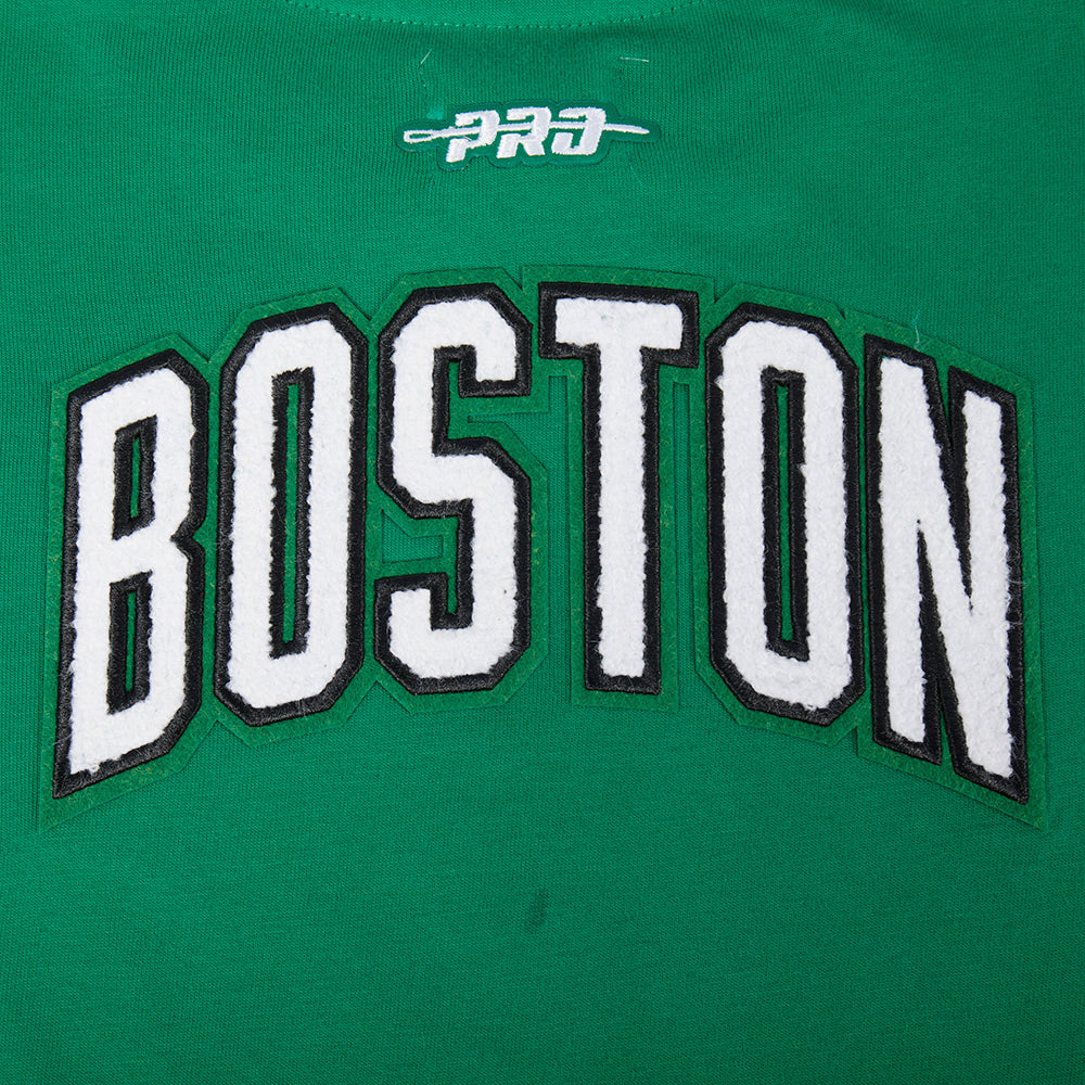 NBA BOSTON CELTICS CLASSIC T-SHIRT À MANCHES COURTES ET À COUPE CARRÉE POUR FILLE JUNIOR (VERT KELLY)