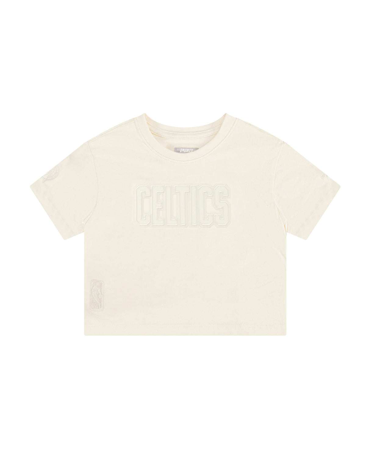 NBA BOSTON CELTICS NEUTRAL T-SHIRT À COUPE CARRÉE À MANCHES COURTES POUR FILLE JUNIOR (COQUILLE D'ŒUF)