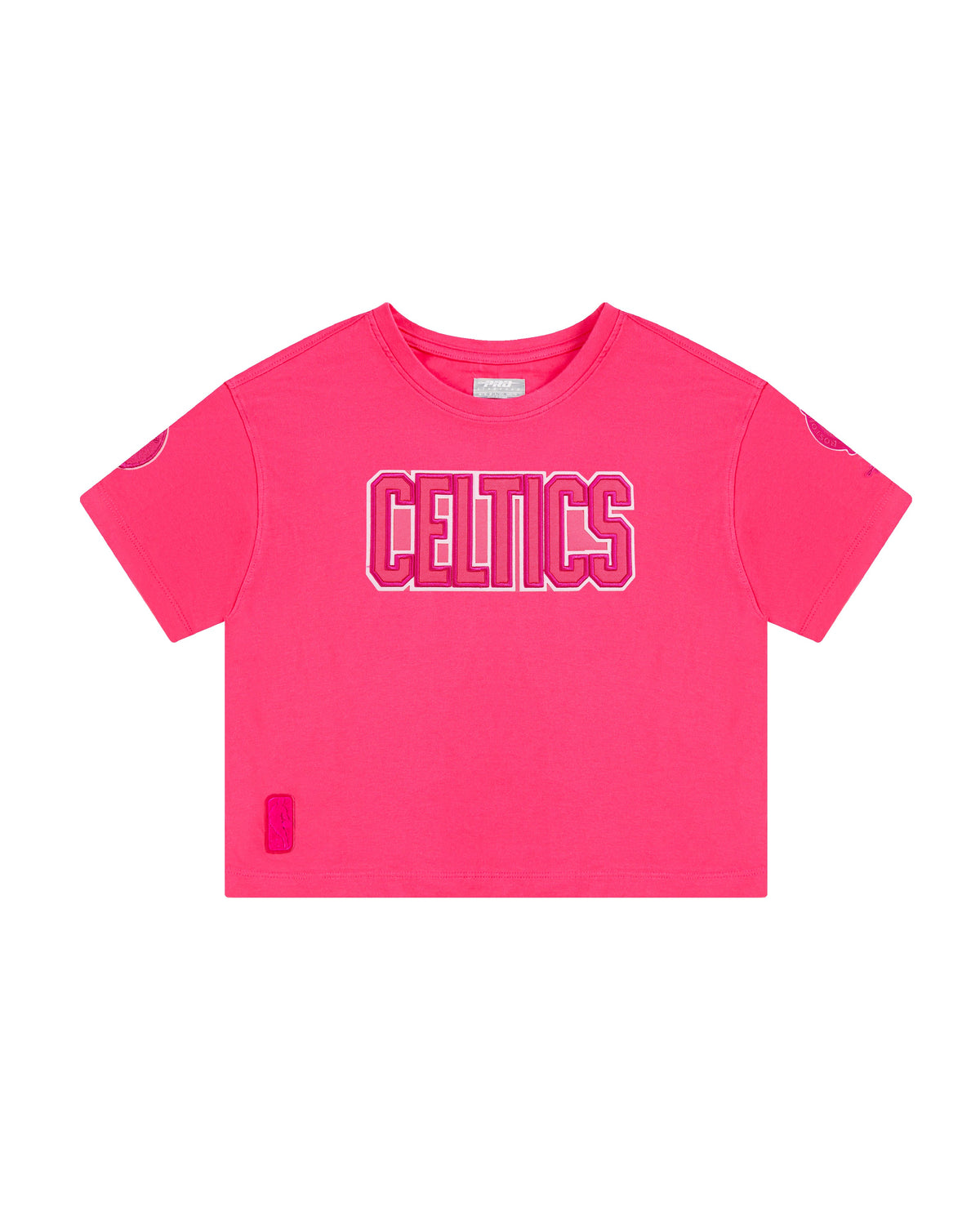 NBA BOSTON CELTICS T-SHIRT TRIPLE ROSE À MANCHES COURTES ET À COUPE CARRÉE POUR FILLE JUNIOR (VIOLET BETTERAVE)