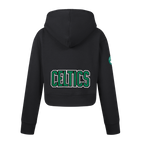 NBA BOSTON CELTICS CLASSIC BIG GIRL'S FLC FZ HOODIE (BLACK)
