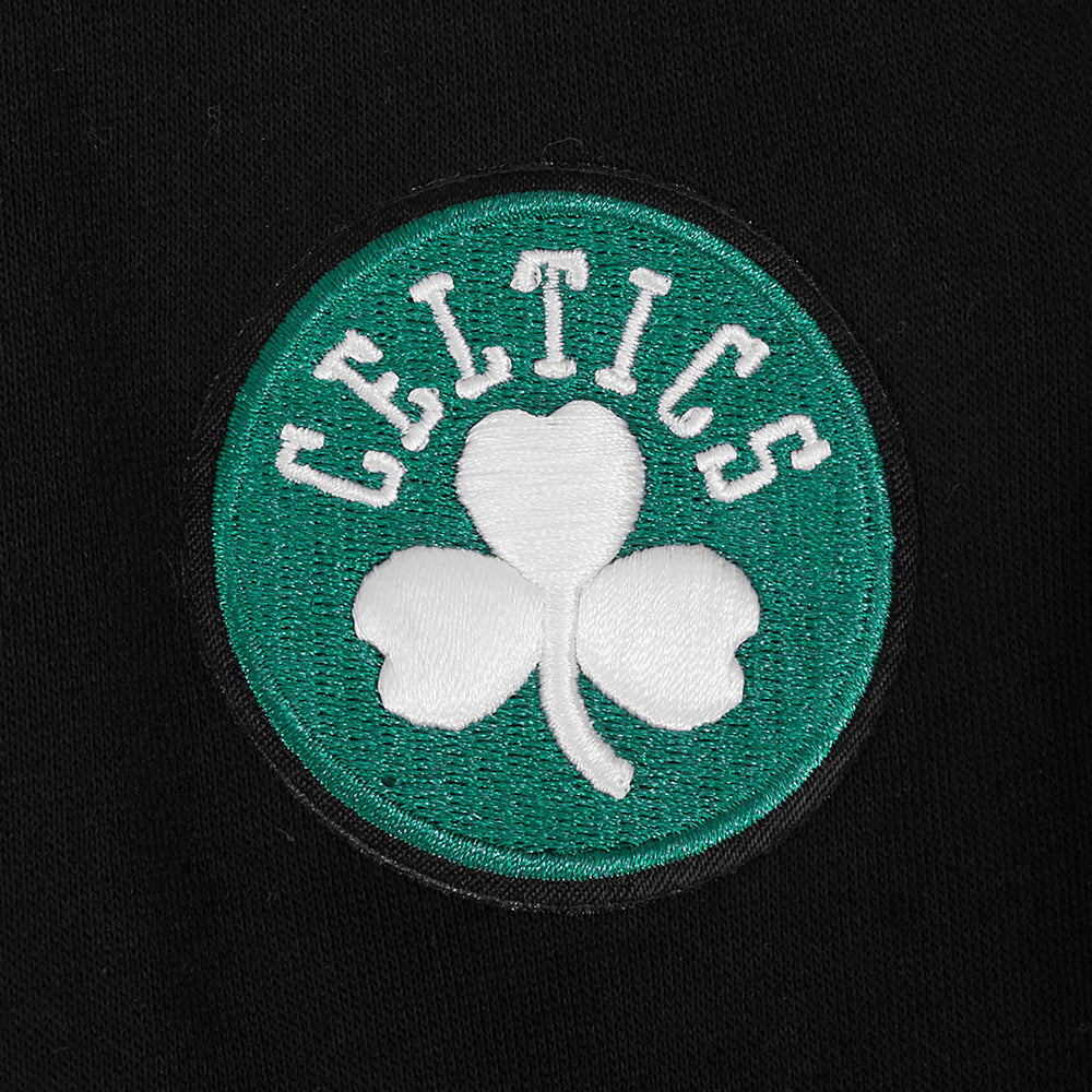 NBA BOSTON CELTICS CLASSIC BIG GIRL'S FLC FZ HOODIE (BLACK)