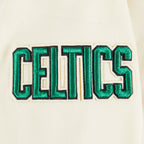 NBA BOSTON CELTICS RETRO CLASSIC CHANDAIL À CAPUCHON EN MOLLETON CÔTELÉ POUR FILLE JUNIOR (COQUILLE D'ŒUF/VERT KELLY)