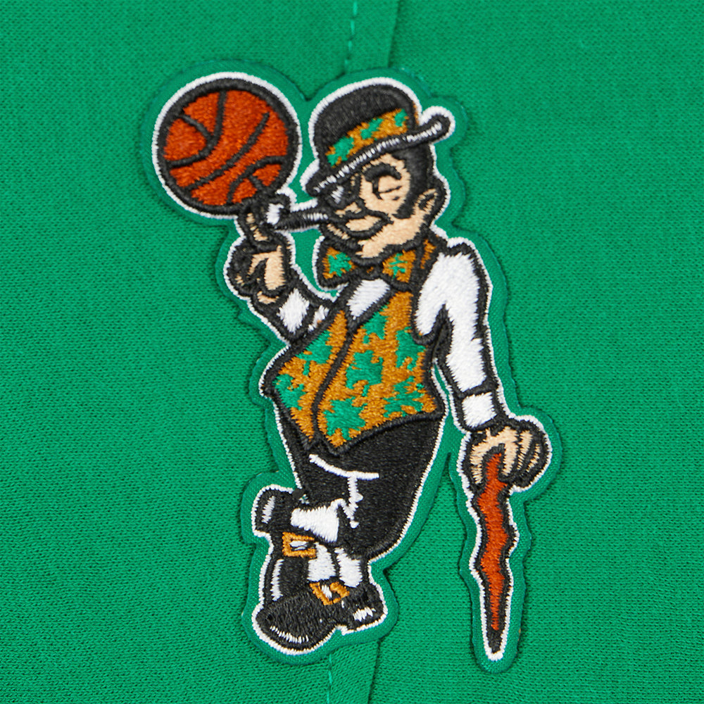 NBA BOSTON CELTICS RETRO CLASSIC CHANDAIL À CAPUCHON EN MOLLETON CÔTELÉ POUR FILLE JUNIOR (VERT KELLY)