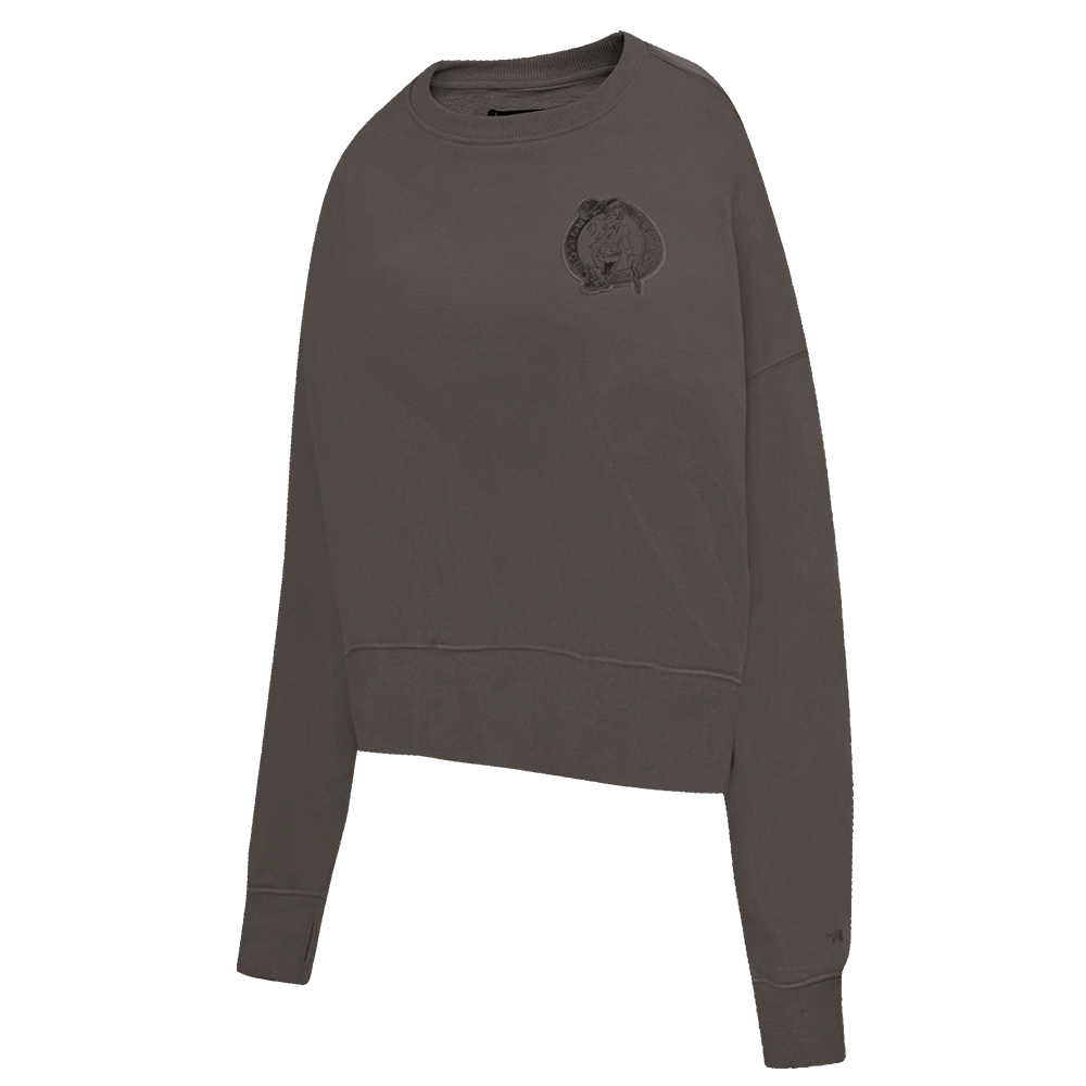 NBA BOSTON CELTICS NEUTRAL FLEECE CREWNECK (DARK TAUPE)