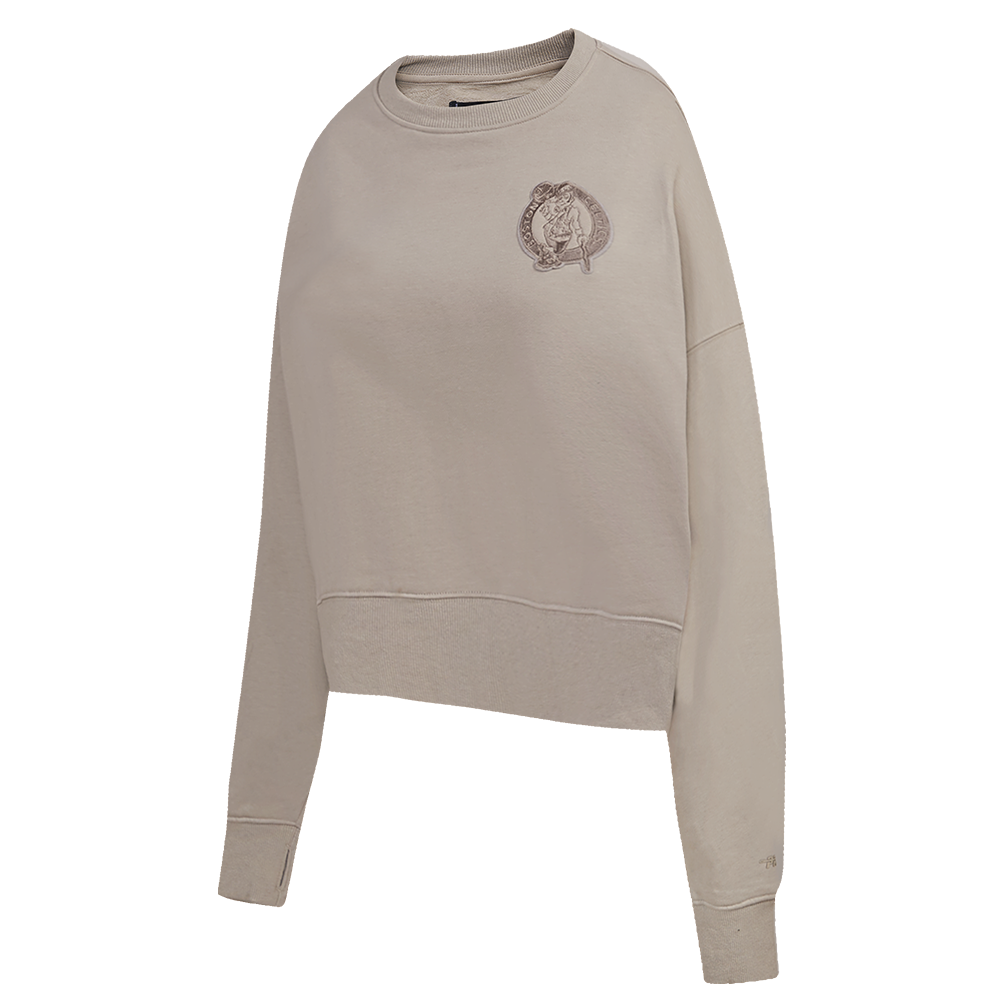 NBA BOSTON CELTICS NEUTRAL WOMEN'S CREWNECK (TAUPE)