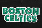 NBA BOSTON CELTICS SCRIPT TAIL CHANDAIL À CAPUCHON COURT EN MOLLETON CÔTELÉ POUR FEMME (NOIR)