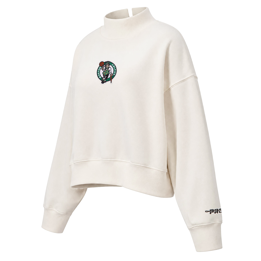 NBA BOSTON CELTICS CLASSIC ICON WOMEN'S SWEATSHIRT (EGGSHELL)