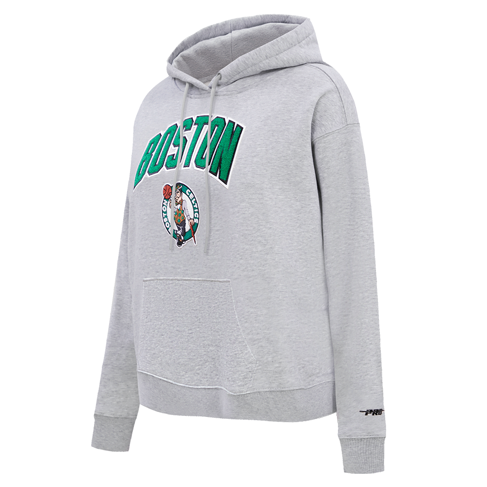 NBA BOSTON CELTICS CLASSIC WOMEN'S PULLOVER HOODIE (HEATHER GREY)