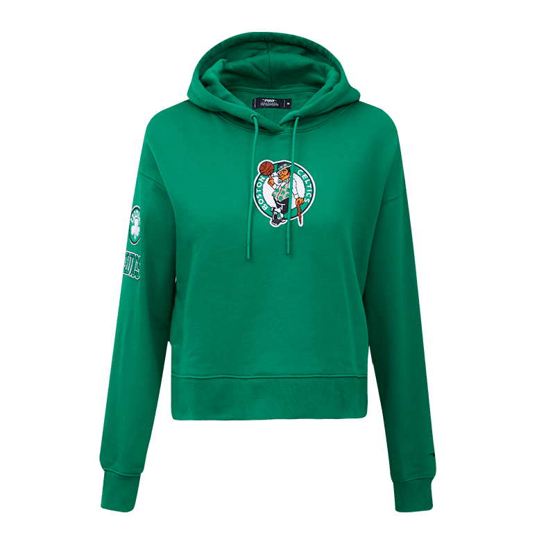 NBA BOSTON CELTICS CLASSIC CHANDAIL À CAPUCHON COURT POUR FEMME (VERT KELLY)