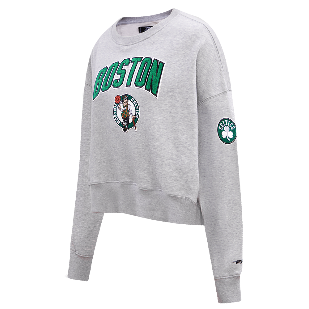 NBA BOSTON CELTICS CLASSIC WOMEN'S CREWNECK (HEATHER GREY)