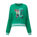 NBA BOSTON CELTICS MASHUP WOMEN'S RIB CREWNECK (KELLY GREEN)