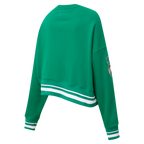 NBA BOSTON CELTICS MASHUP WOMEN'S RIB CREWNECK (KELLY GREEN)