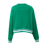 NBA BOSTON CELTICS MASHUP WOMEN'S RIB CREWNECK (KELLY GREEN)