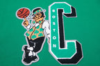 NBA BOSTON CELTICS MASHUP WOMEN'S RIB CREWNECK (KELLY GREEN)