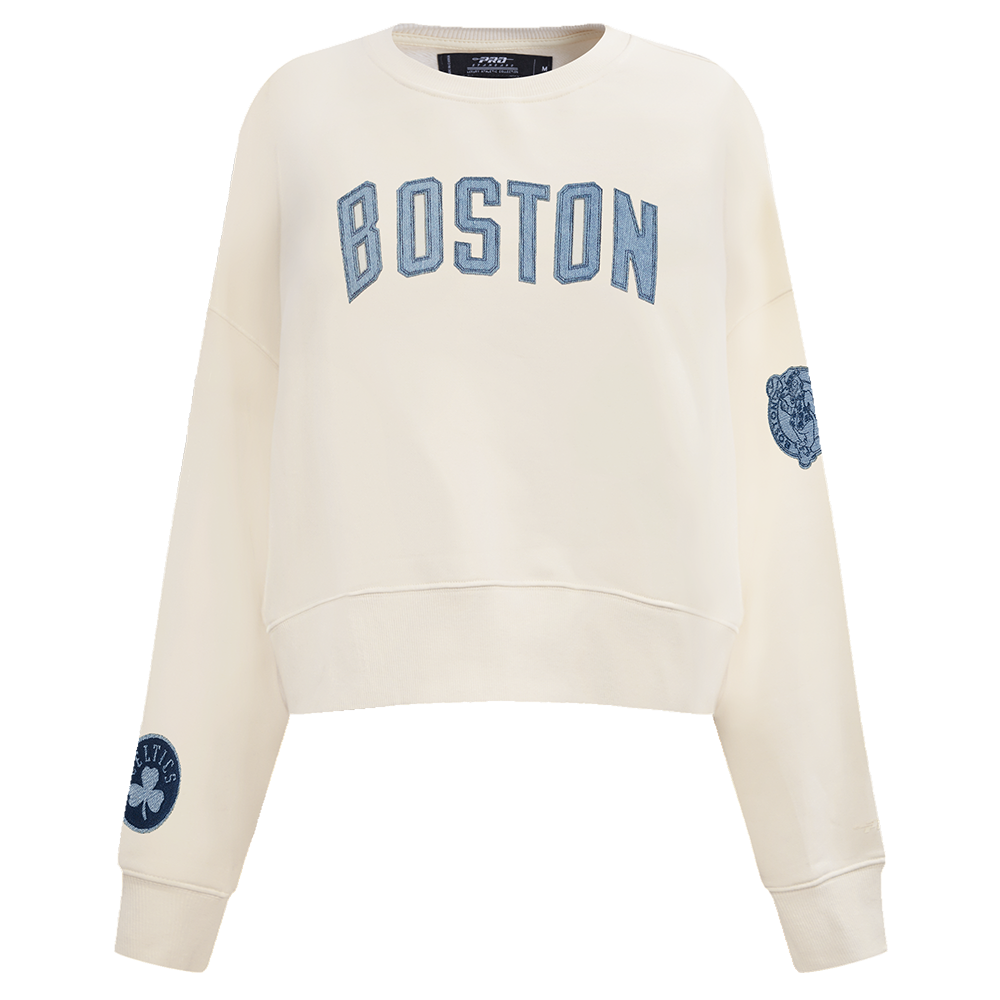 NBA BOSTON CELTICS VARSITY BLUES WOMEN'S CREWNECK (LINEN)