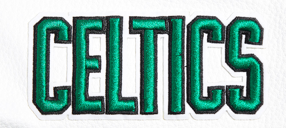 NBA BOSTON CELTICS CLASSIC BLOUSON COLLÉGIAL EN LAINE POUR FEMME (NOIR/BLANC)