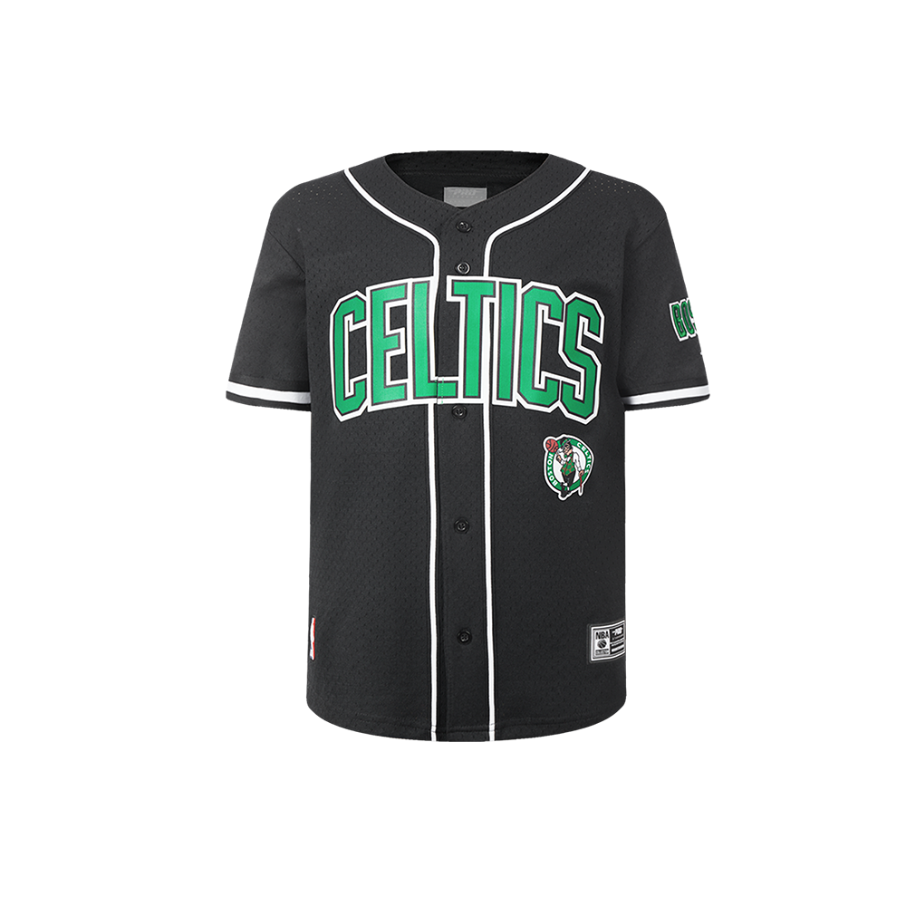 NBA BOSTON CELTICS CLASSIC CHEMISE BOUTONNÉE EN FILET POUR GARÇON ENFANT (NOIR)