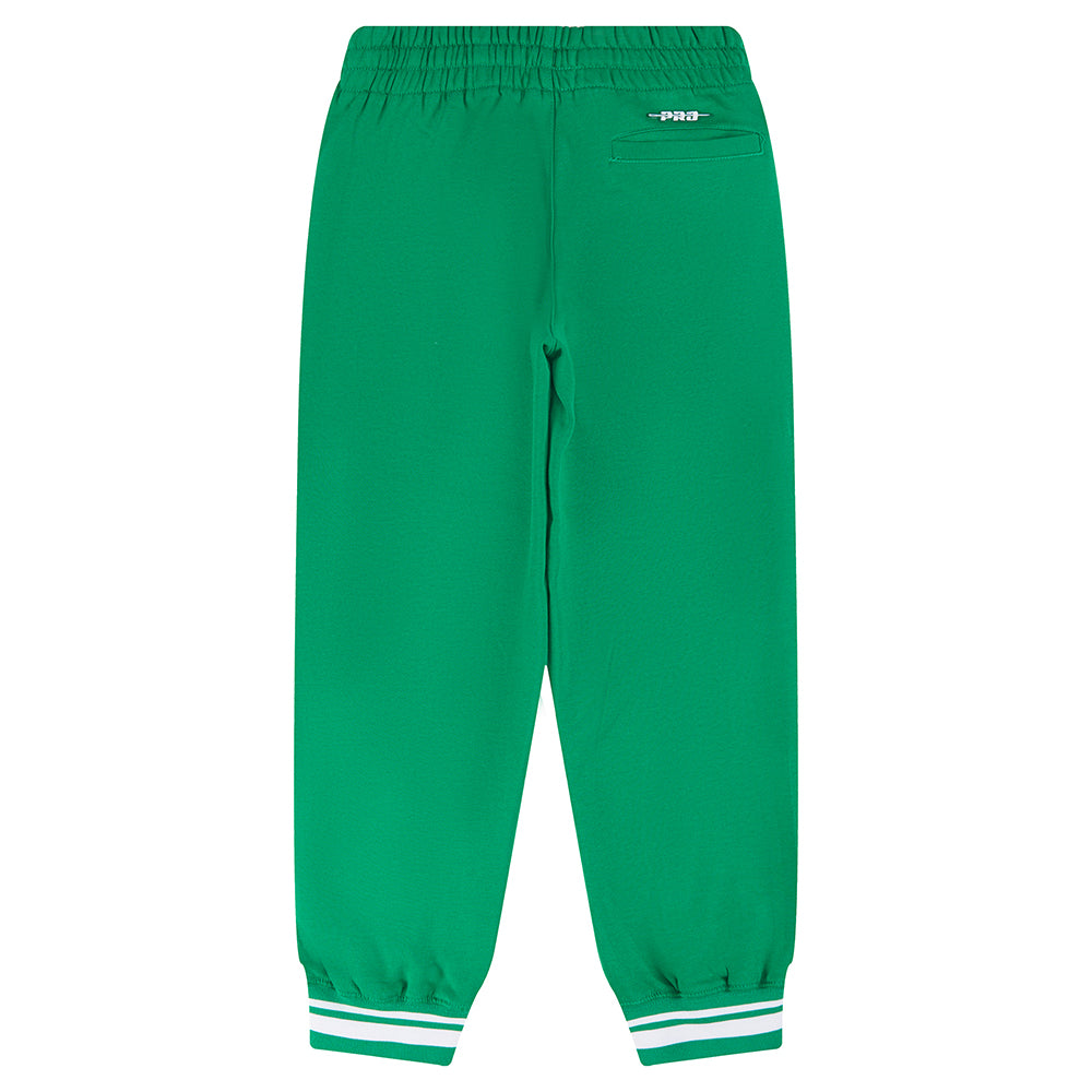 NBA BOSTON CELTICS RETRO CLASSIC LITTLE BOYS RIB FLEECE SWEATPANT (KELLY GREEN)