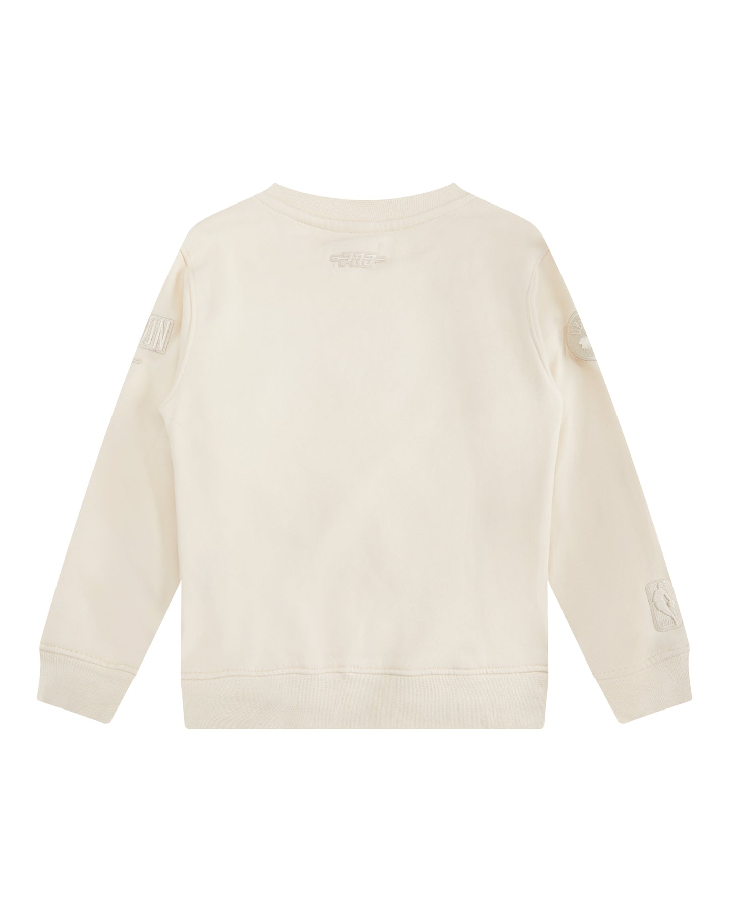 NBA BOSTON CELTICS NEUTRAL LITTLE BOYS FLEECE CREWNECK (EGGSHELL)