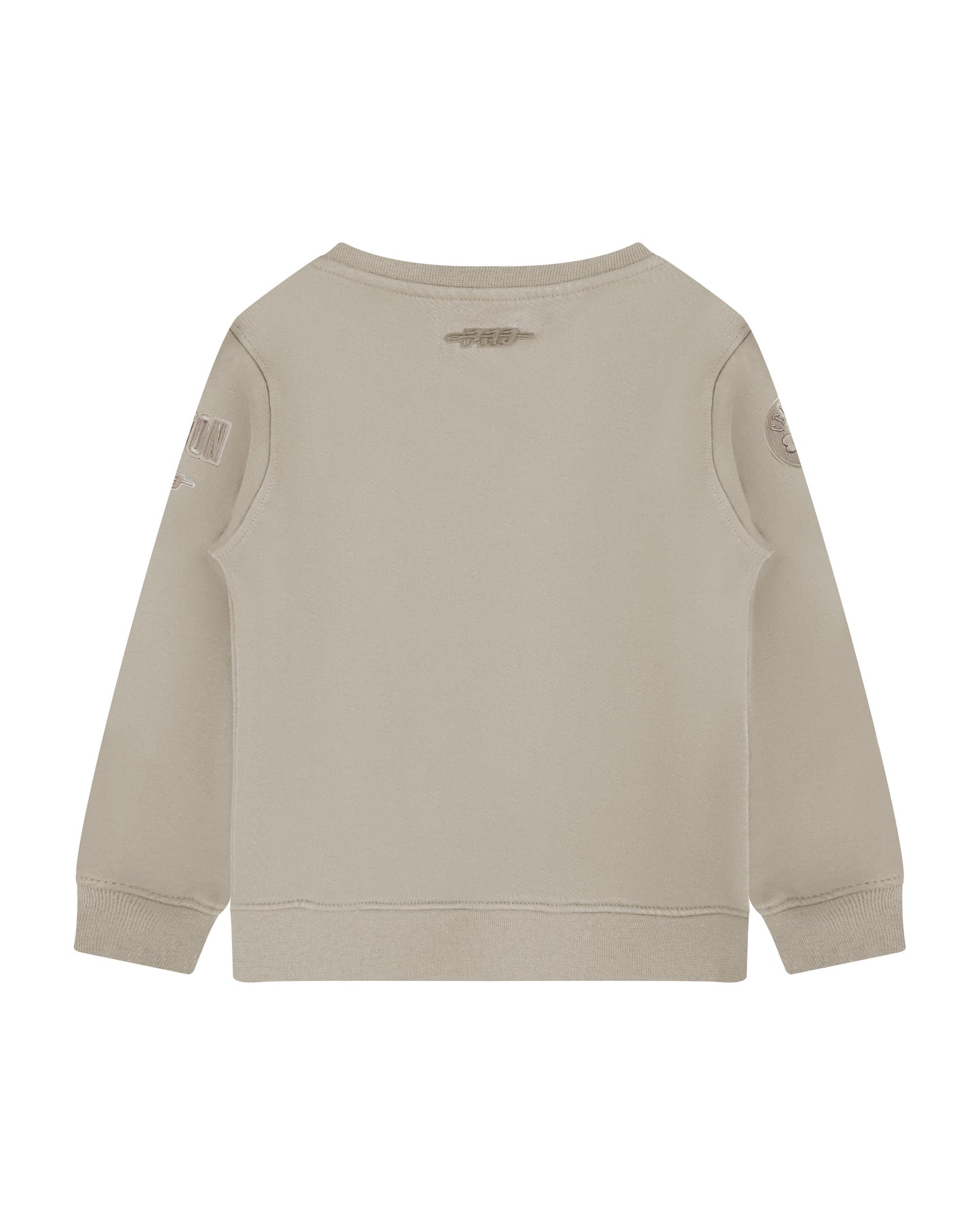 NBA BOSTON CELTICS NEUTRAL LITTLE BOYS FLEECE CREWNECK (TAUPE)