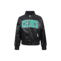 NBA BOSTON CELTICS CLASSIC LITTLE BOY'S SATIN JACKET (BLACK)