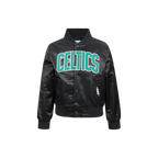 NBA BOSTON CELTICS CLASSIC LITTLE BOY'S SATIN JACKET (BLACK)