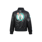 NBA BOSTON CELTICS CLASSIC LITTLE BOY'S SATIN JACKET (BLACK)