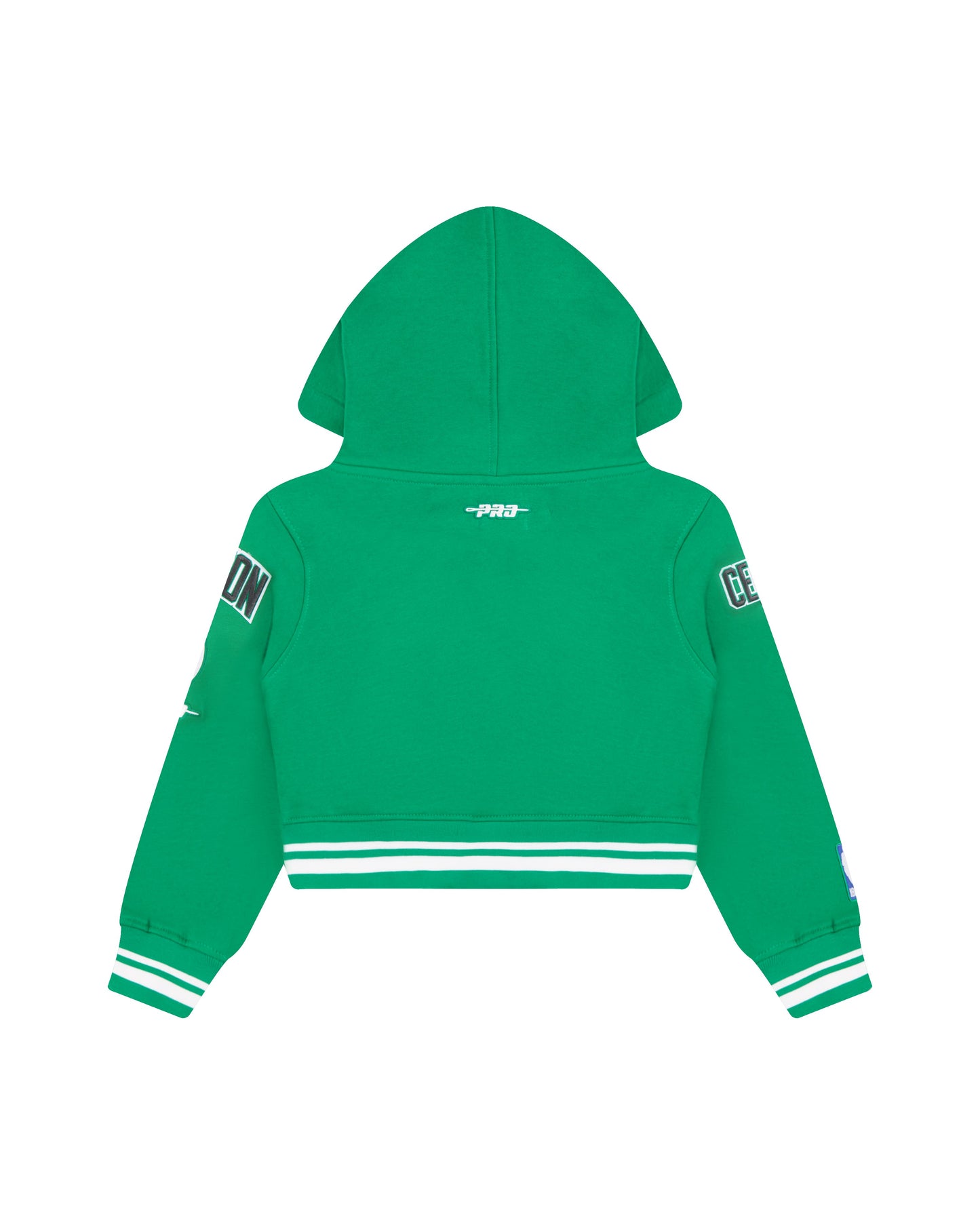 NBA BOSTON CELTICS RETRO CLASSIC LITTLE GIRLS  RIB FLEECE PULLOVER HOODIE (KELLY GREEN)