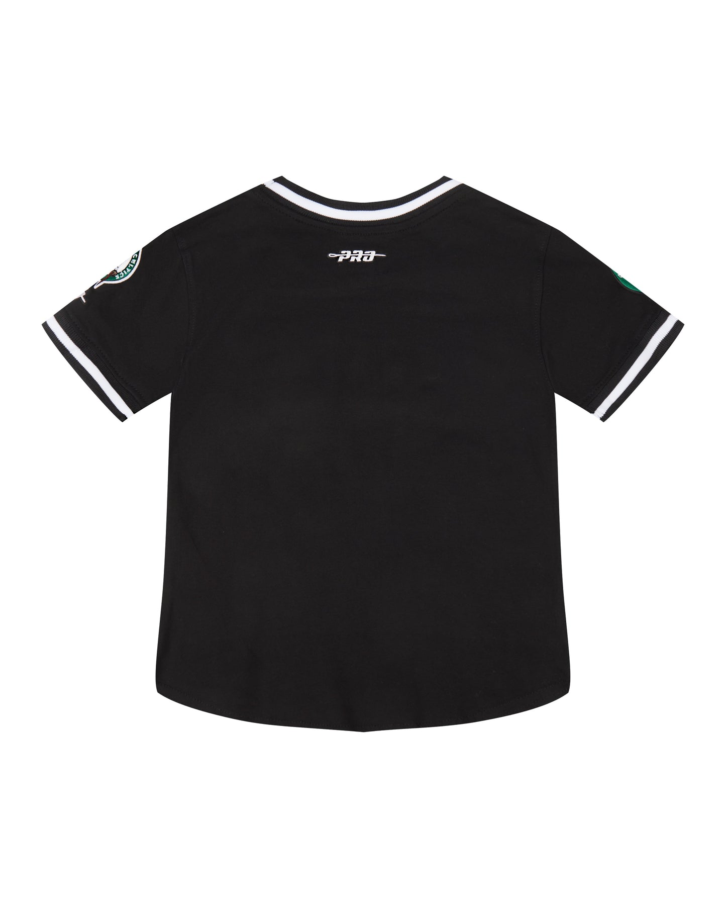 NBA BOSTON CELTICS CLASSIC TODDLER BOYS SHORT SLEEVE STRIPED RIB TEE (BLACK)